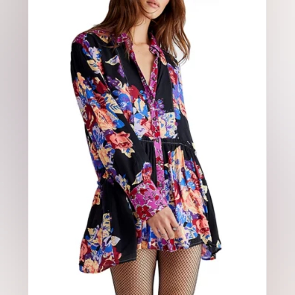Free People Brunch a Bunch Tunic Shirt